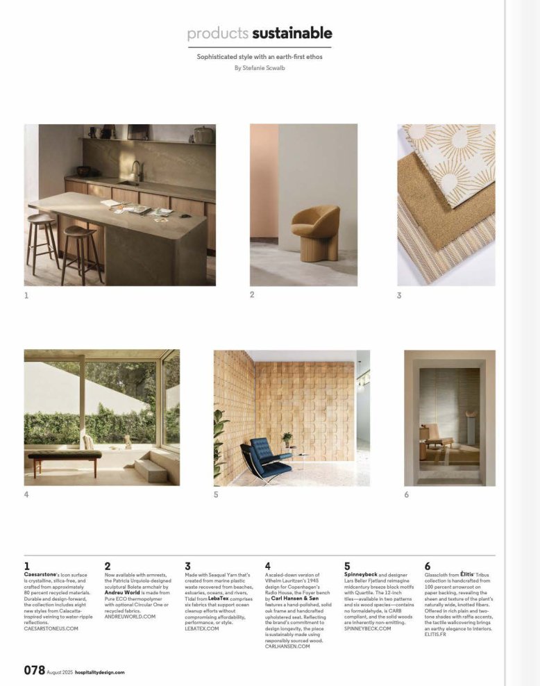 Hospitality Design features Quartile