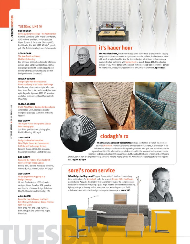 Interior Design Show Daily, Jun 2014