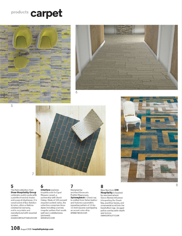 Hospitality Design, Aug 2015