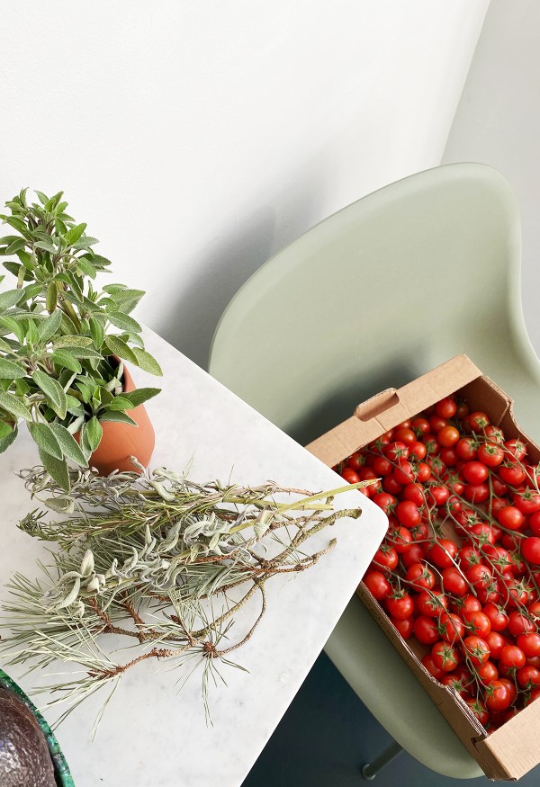Nina Bruun Home with Tomatoes and Herbs