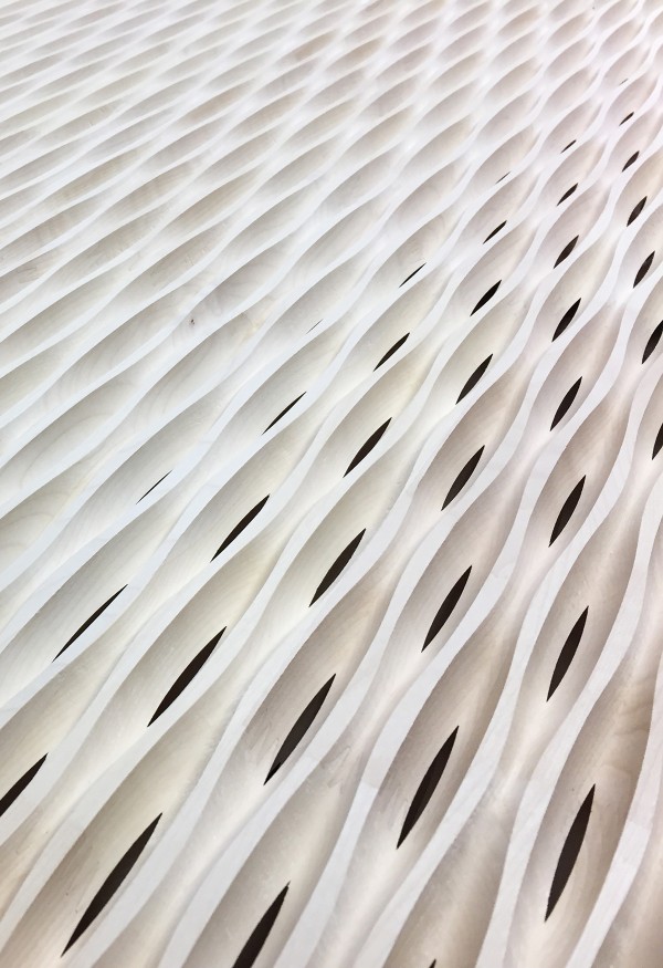 White Flexible Wood Detail