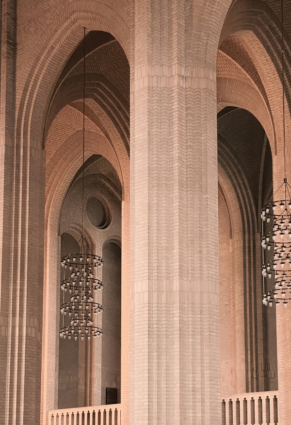 Church Interior with Arches
