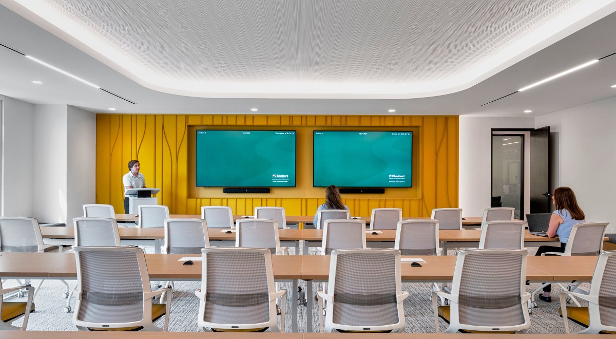 Rain in conference room